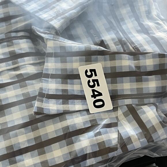 Billy Reid Shirt Mens Medium Plaid Button Up Cotton Italy Made Retro Hipster - Picture 14 of 14